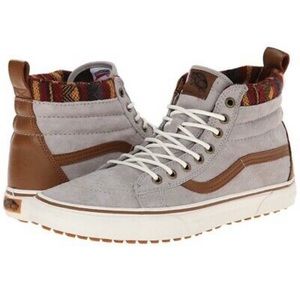 Vans knit geo tan sk8 high tops